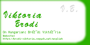 viktoria brodi business card